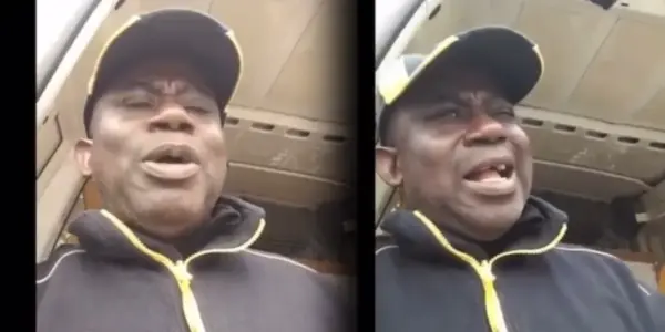man cries