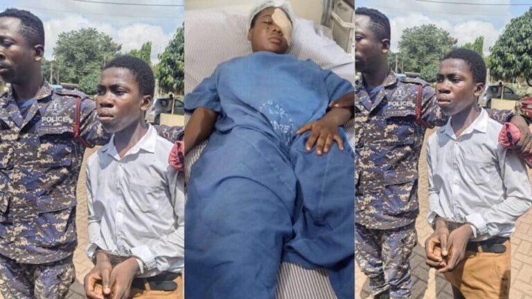 Photos of shot SDA SHS female student at the hospital surfaces