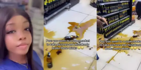 bottles of drinks