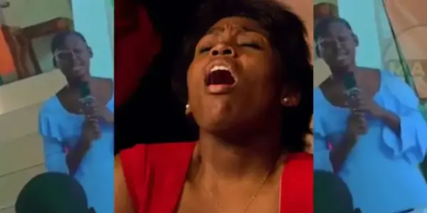 lady cries