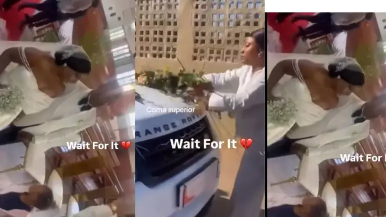 Wife storms wedding
