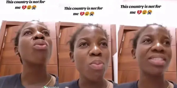 lady cries