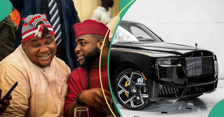 Chiefpriest goes all out as Davido splashes ₦1bn on new Rolls Royce. Credit: @cubanachiefpriest Source: Instagram